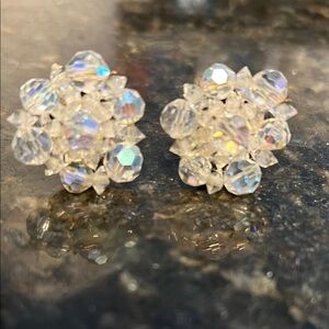 Elegant Crystal Cluster Earrings